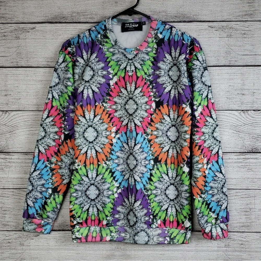 JADED LONDON retro kaleidoscope floral sweatshirt